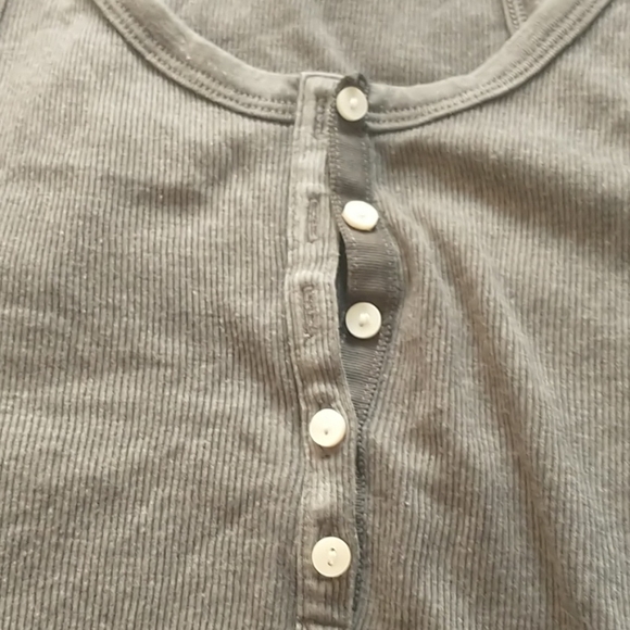 Aerie rib tank top with lettuce hem - Picture 3 of 8